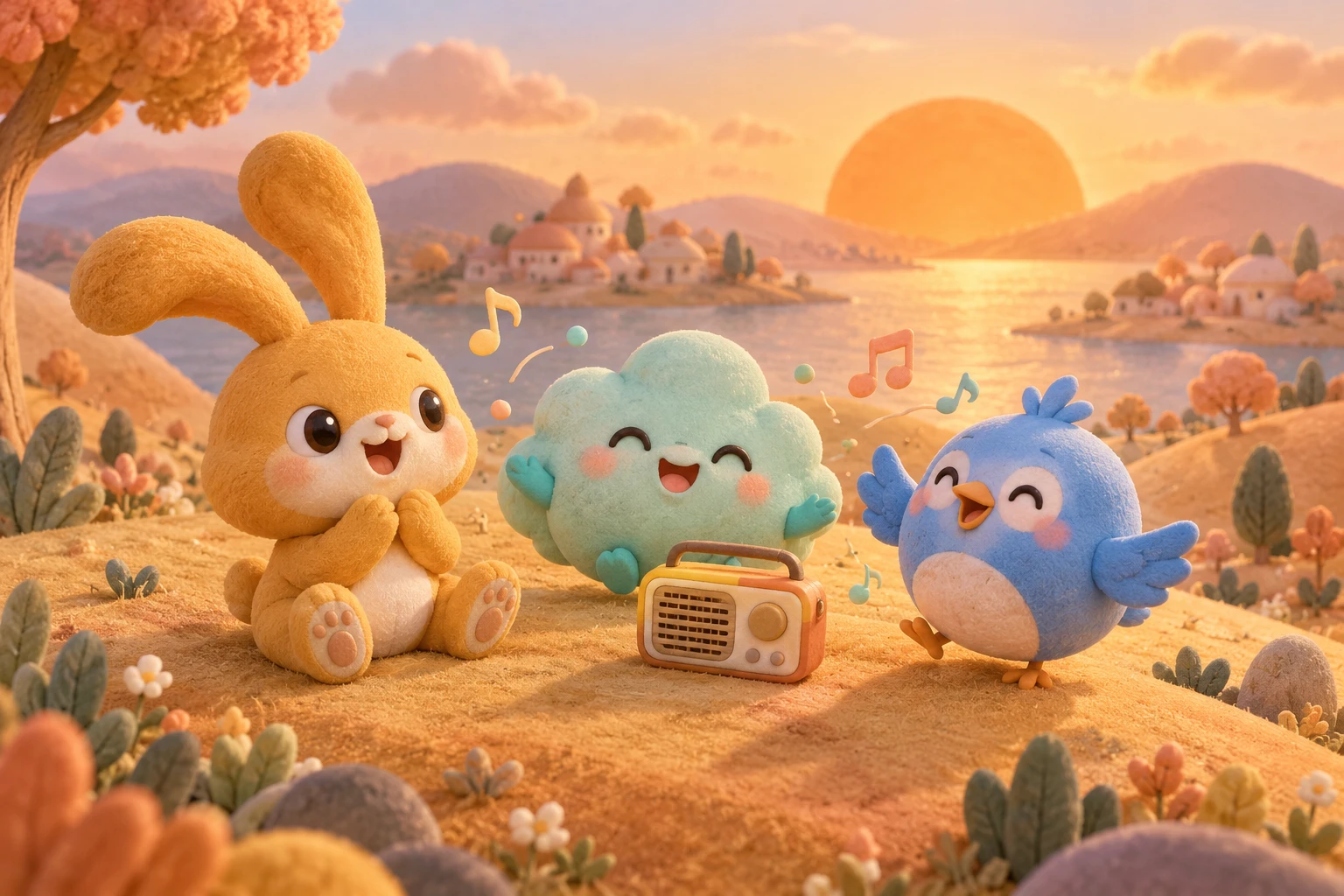 小灯、小云和小拍在温暖的原创想象世界里探索